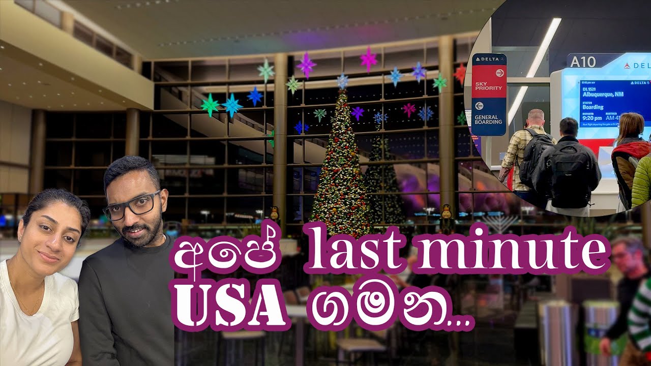 🇨🇦Canada to 🇺🇸USA Travel Vlog 1 | 8.5 Hours Flying Time (SINHALA)