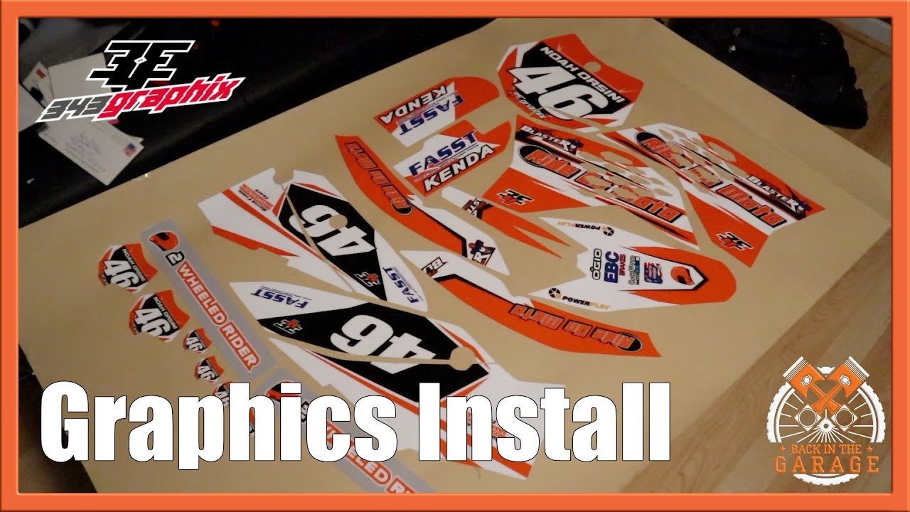 Dirt Bike Graphics Install & Reveal | Back in the Garage