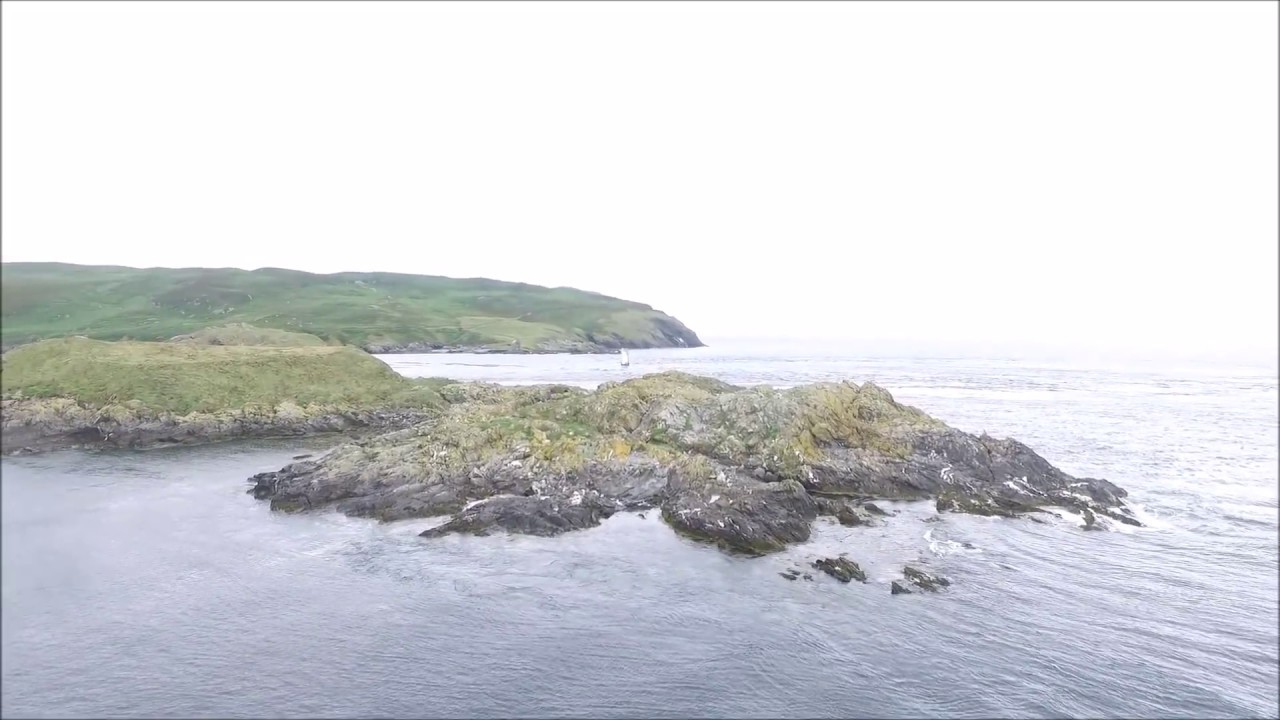 isle of man coast from a phantom 3 advanced drone
