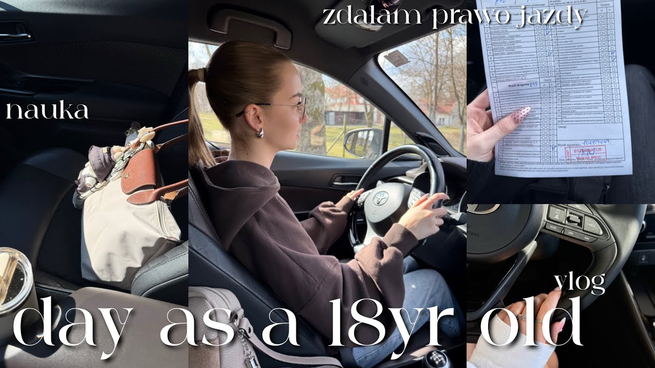 day as a 18yr old 🚗 zdałam prawo jazdy, klasa maturalna, nauka