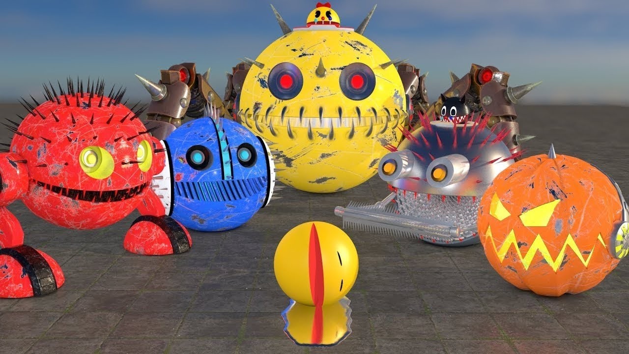 Best Robot Pacman Compilation - Robot Pacman vs Cartoon Cat vs Ms Pacman vs Scary Pacman