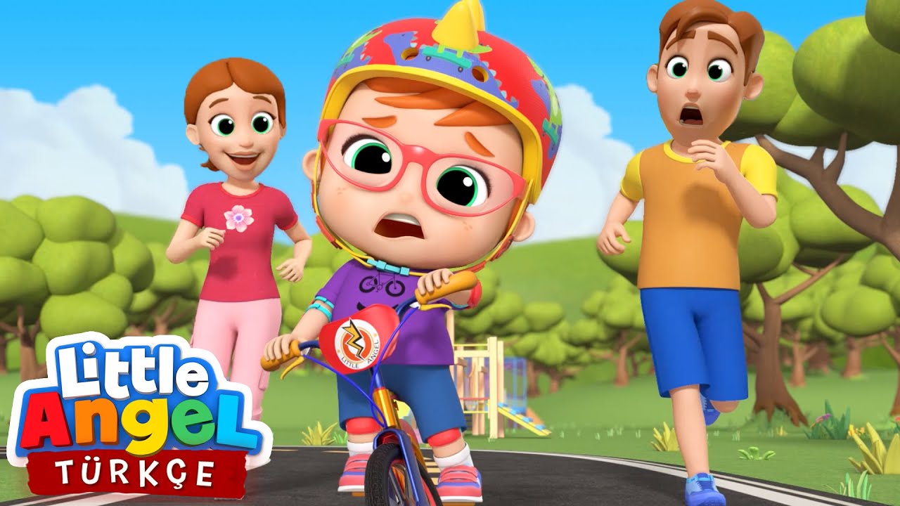 Can Bebek Bisiklet S&uuml;rmeyi &Ouml;ğreniyor | Eğlenceli Ve &Ouml;ğretici &Ccedil;ocuk Şarkıları | Little Angel T&uuml;rk&ccedil;e