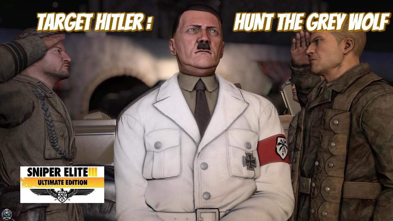 Sniper Elite 3-Africa -DLC-Target Hitler:Hunt of the Grey Wolf-Gameplay- No commentary.