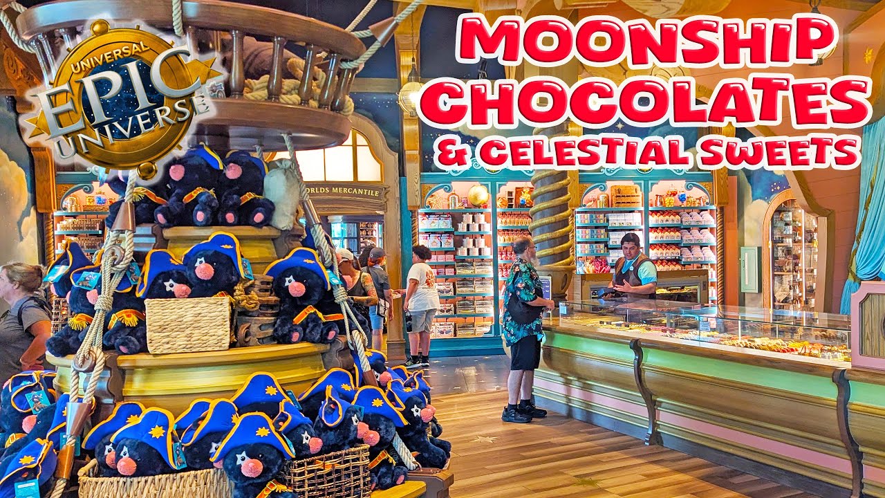 Moonship Chocolates & Celestial Sweets Shop Tour | Celestial Park | Epic Universe (Aug 2025) [4K]