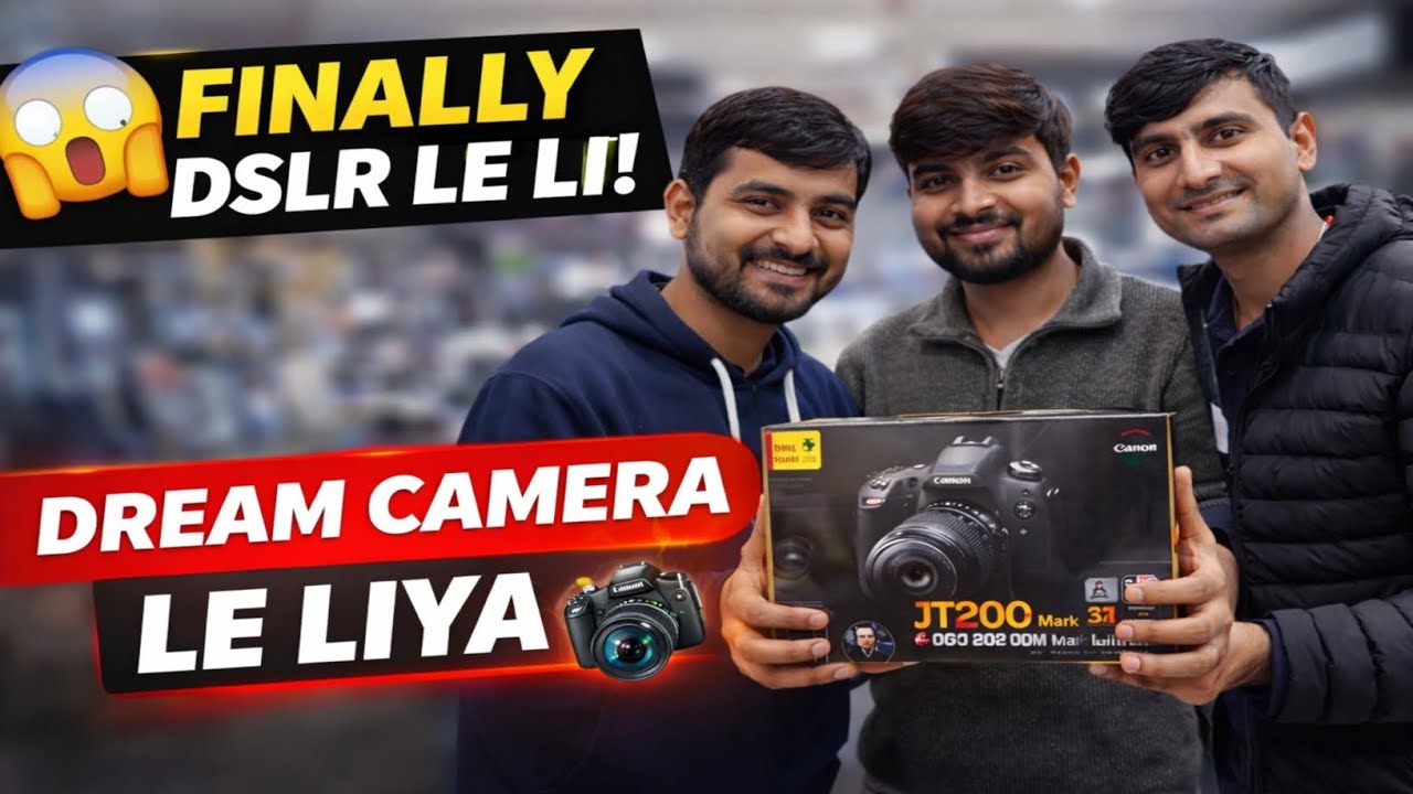 Finally Mera Pehla DSLR 📸🔥 | ₹80,000 Ka Dream Camera Unboxing | Hindi Vlog