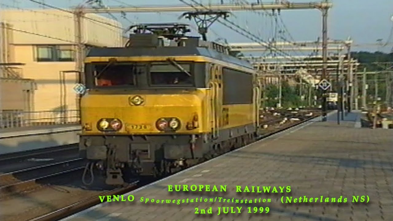 European Railways in the 1990s Venlo Spoorwegstation /Treinstation (Netherlands NS) on 2nd July 1999