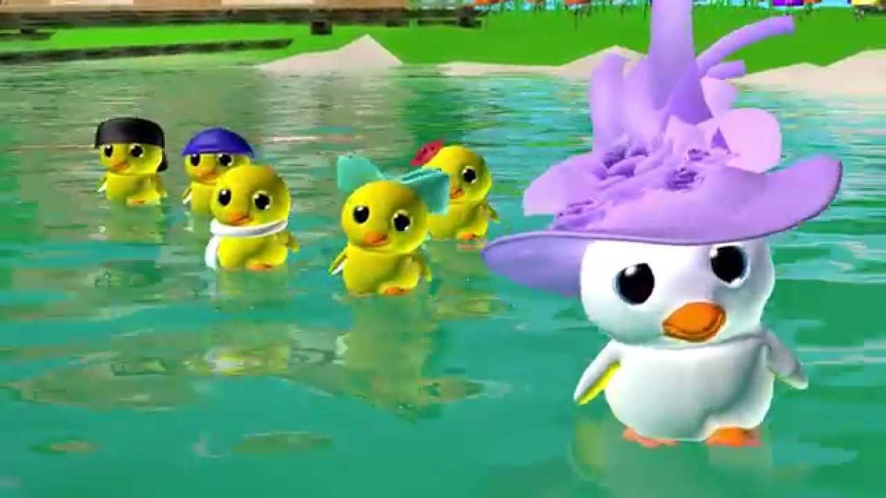 Five Little Ducks | Nursery Rhymes For Kids | By Happy Cutecake