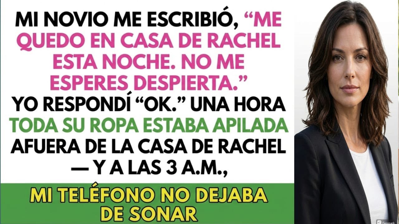 Mi Novio Mensajeó:Esta Noche Me Quedo En Lo De Raquel. No Me Esperes.” Yo Respondí “Listo.” Una Hora