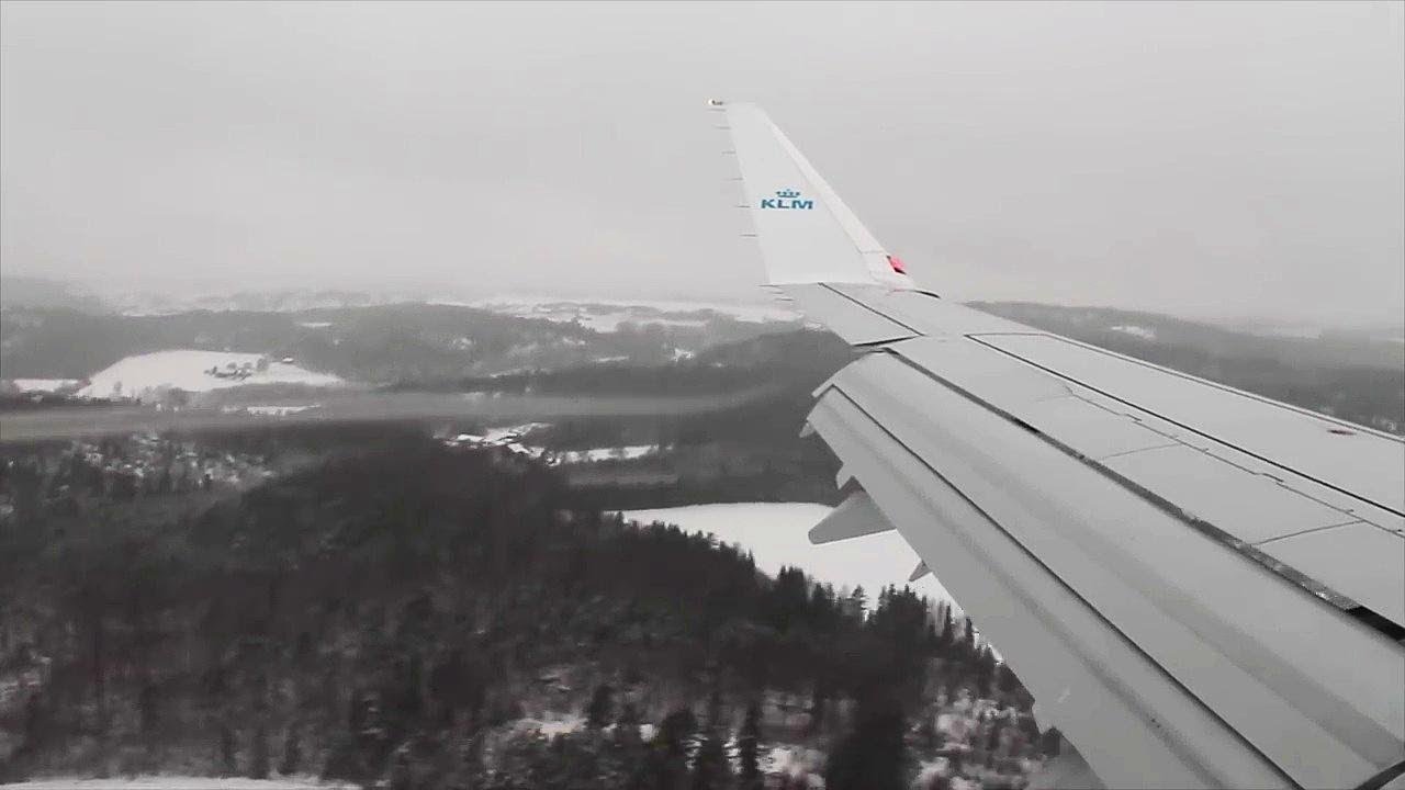 GO AROUND! KLM ERJ-175 Amsterdam-Sandefjord Safety, Takeoff, Infight, Landing