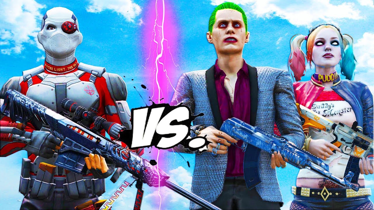 deadshot против джокера и харли quinn