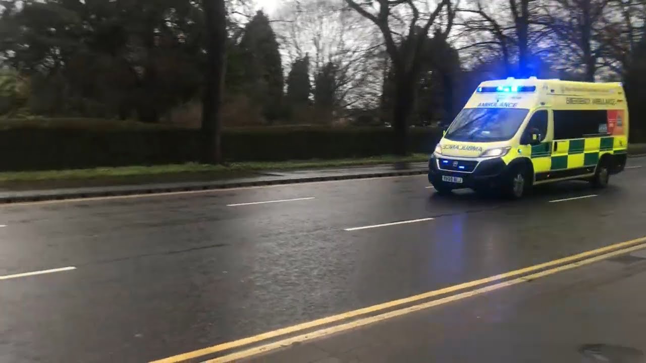 Fire Trucks, Police Cars and Ambulances Responding in Worcester