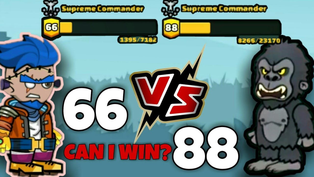 66 VS 88 | Supreme commander only| Can I win?? | Mini Militia| Op Gameplay| da2 |