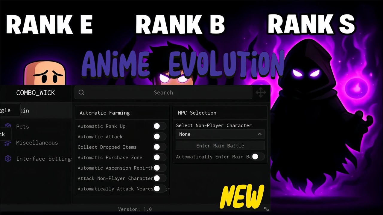 !НОВИНКА! Скрипт Anime Evolution Roblox | Автоматическое повышение ранга, Автоматическая атака, А...