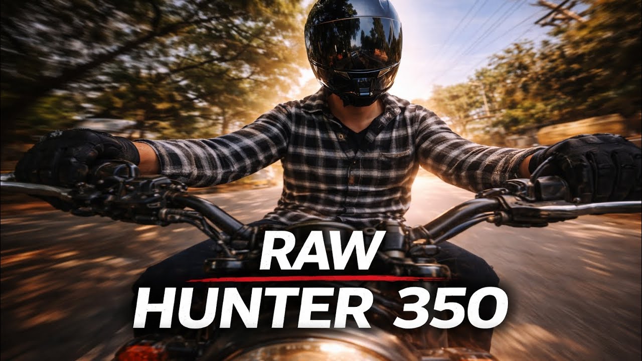 Raw Hunter 350 Ride | Pure Engine & Exhaust Sound 🔥 | Before You Buy Hunter 350 – Watch This!