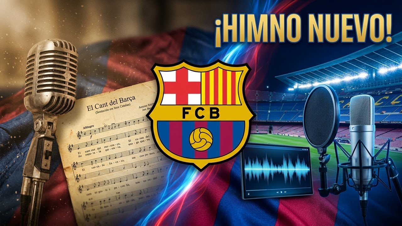 Barcelona - NUEVO HIMNO DEL BARÇA | Barça, Barça, Blaugrana por Siempre