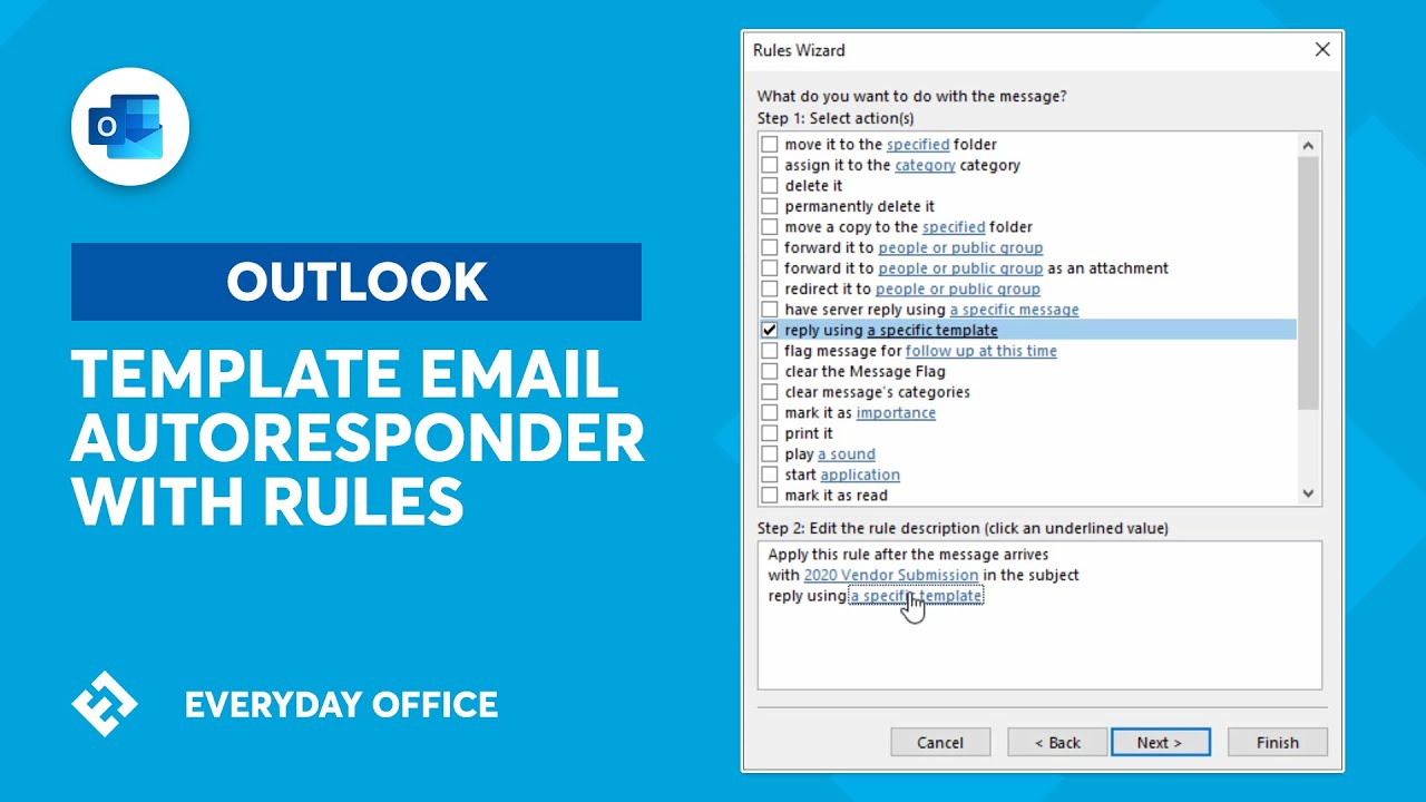 Using Template Emails and Rules for an AutoResponder in Outlook | Everyday Office