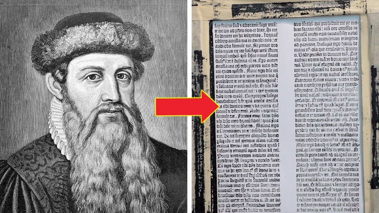 How does a Gutenberg printing press work?