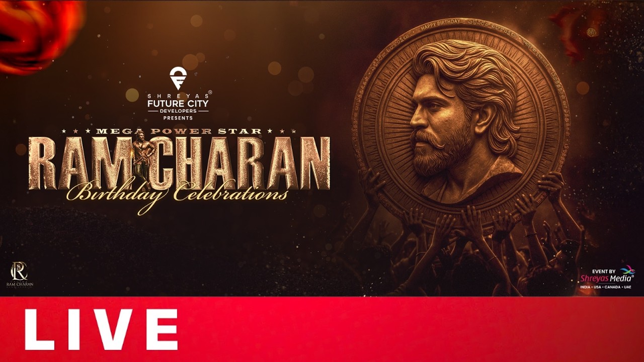 Mega Power Star Ram Charan Birthday Celebrations 2026 Live | Shreyas Media