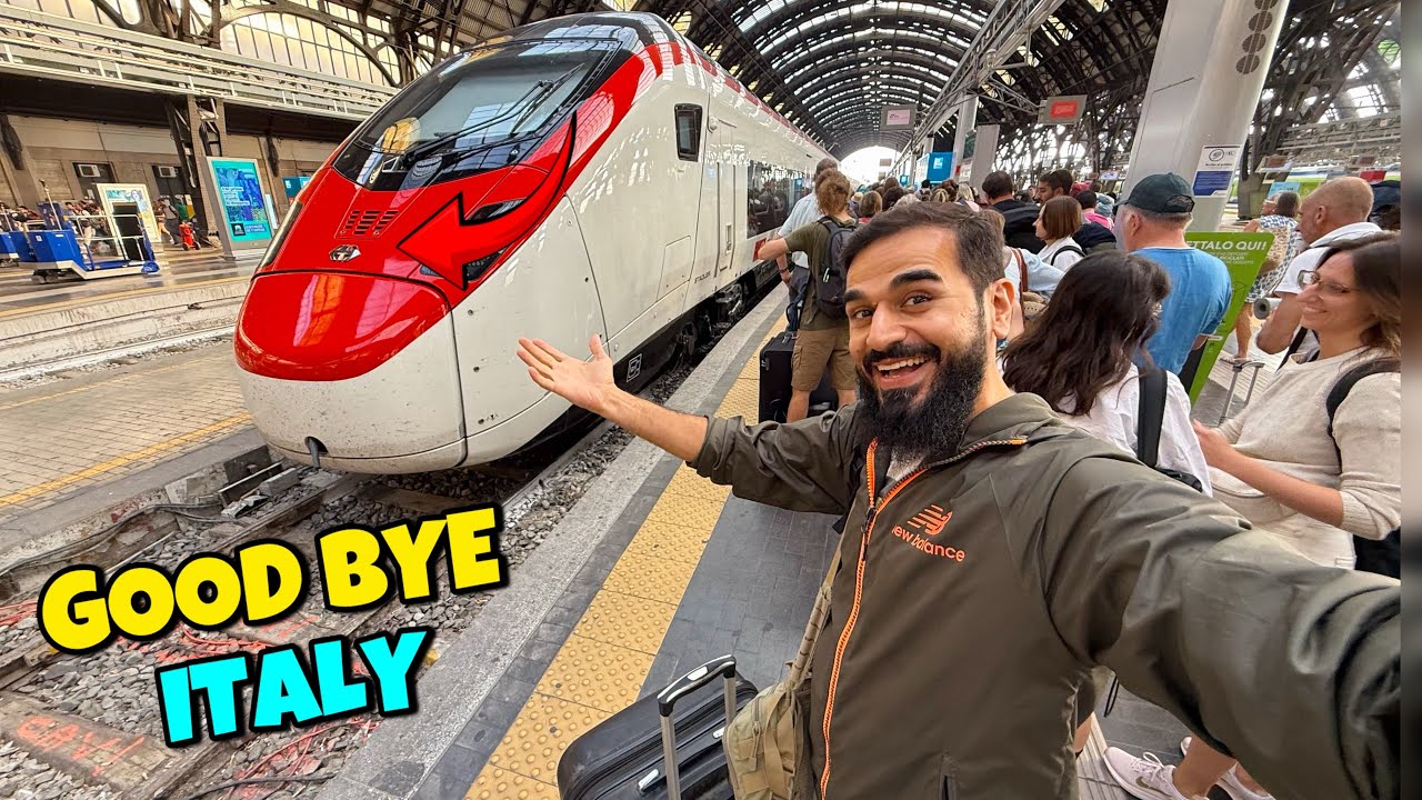 Travelling from Italy to Zurich in high speed train 😍🚊