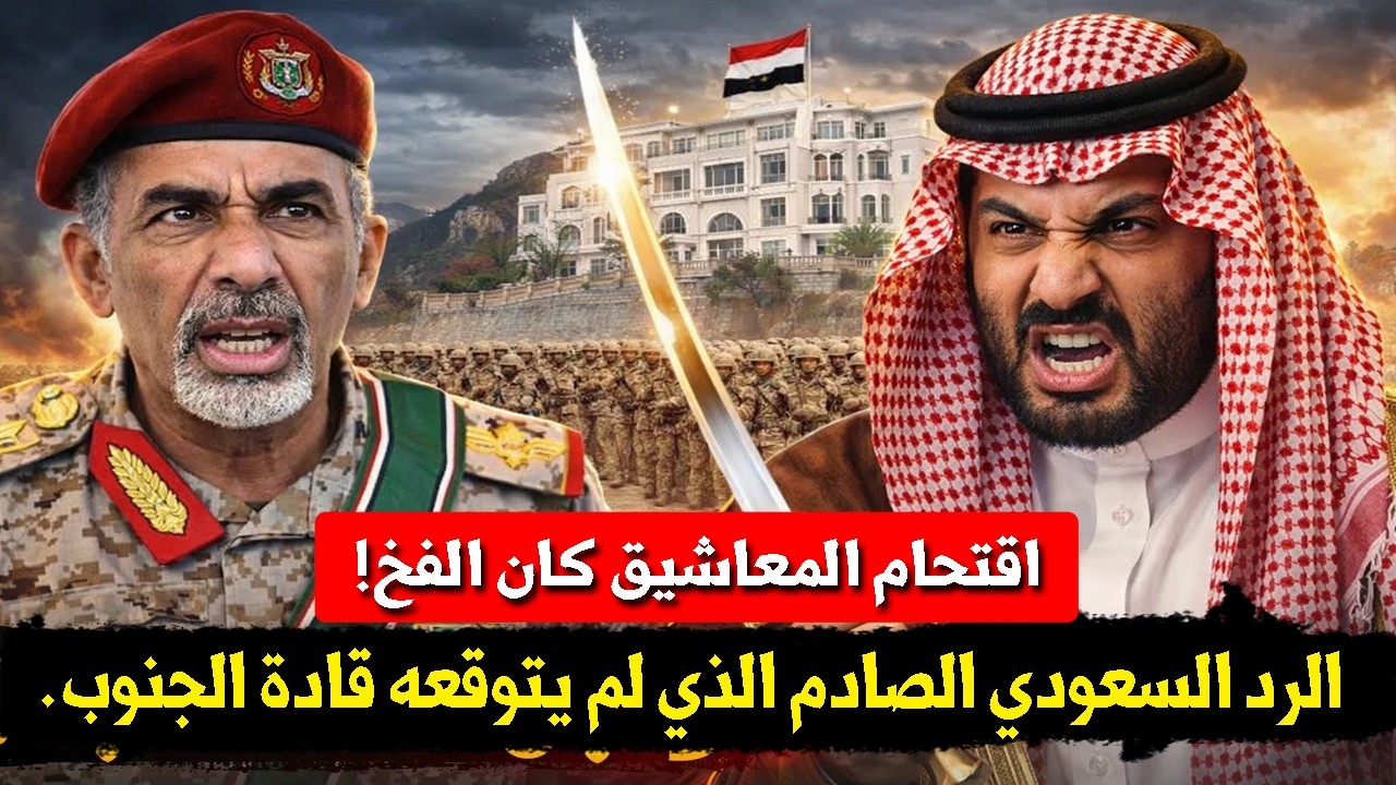 تحرك سعودي مفاجئ في عدن..تعزيزات وحشد عسكري ورسائل نارية بعد اقتحام القصر | المحقق العسكري