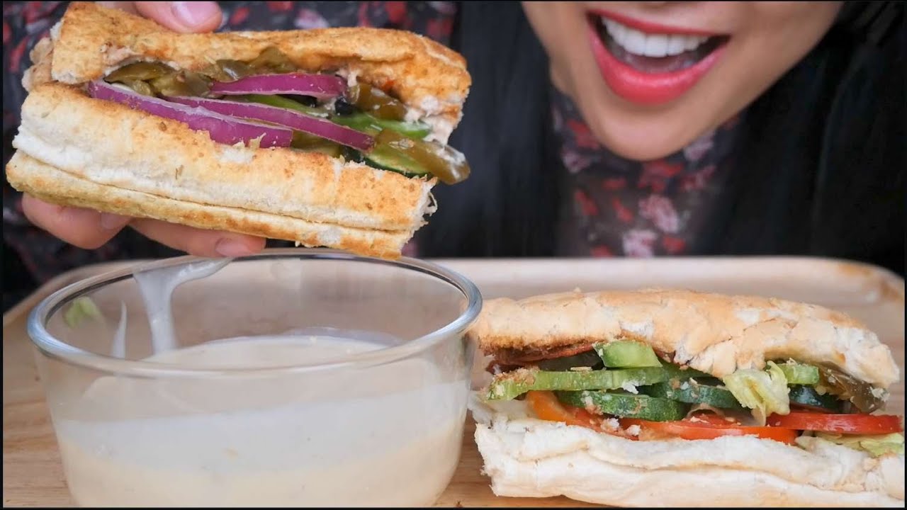 SUBWAY (ASMR EATING SOUNDS) NO TALKING | SAS-ASMR