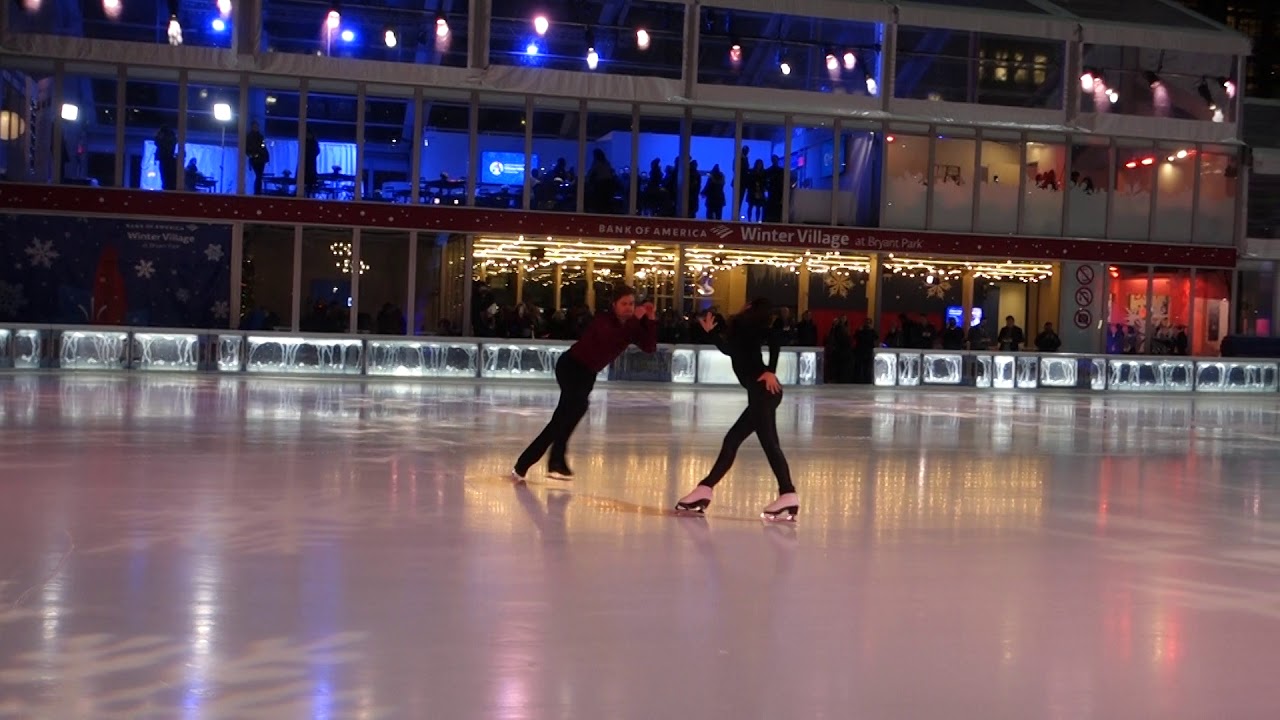 Meryl Davis and Charlie White - Bryant Park Winter Village NYC - January 30, 2020