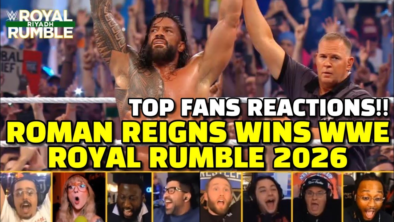 Roman Reigns Wins WWE Men's Royal Rumble Match Reactions Compilation | WWE Royal Rumble 2026