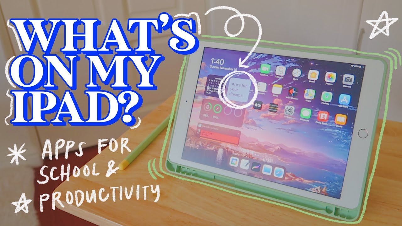 what's on my iPad 8 (apps i use for school + accessories) 🍎✏️🎨