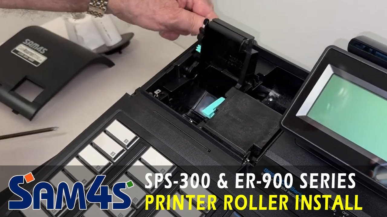 Sam4s SPS-300 & ER-900 series printer arm platen roller replacement