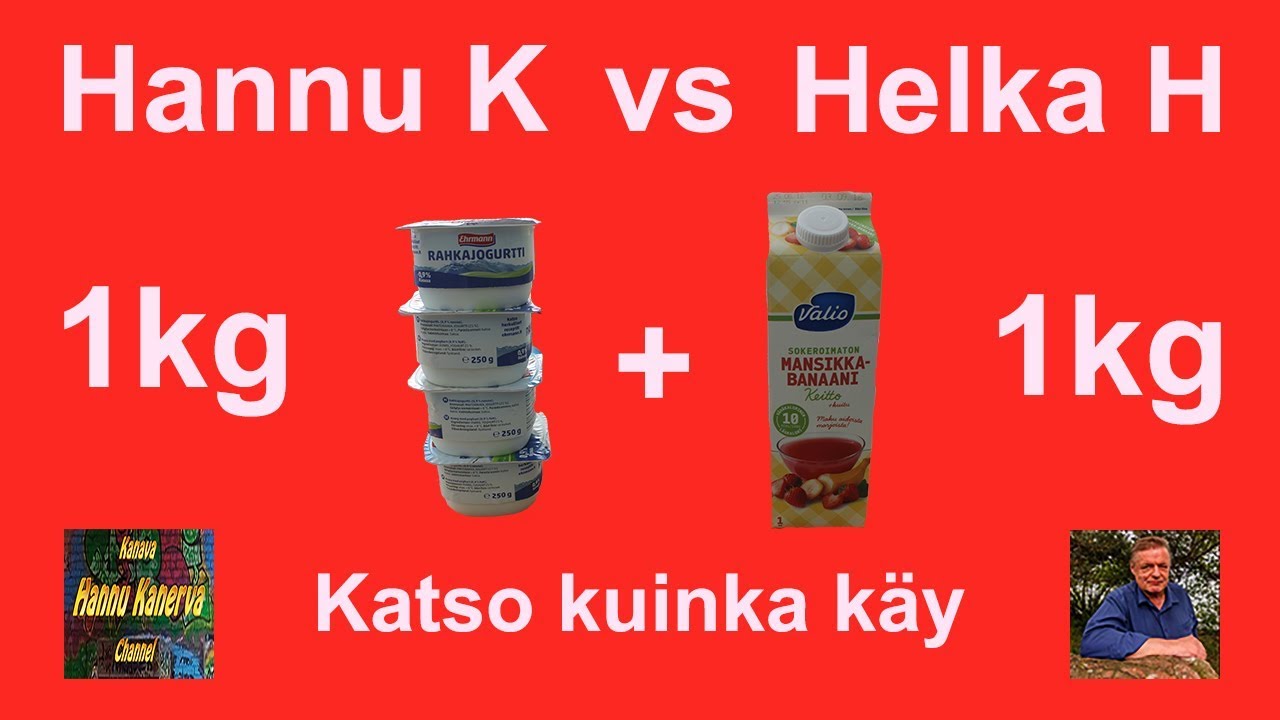Maitorahka ja mehukeitto haaste