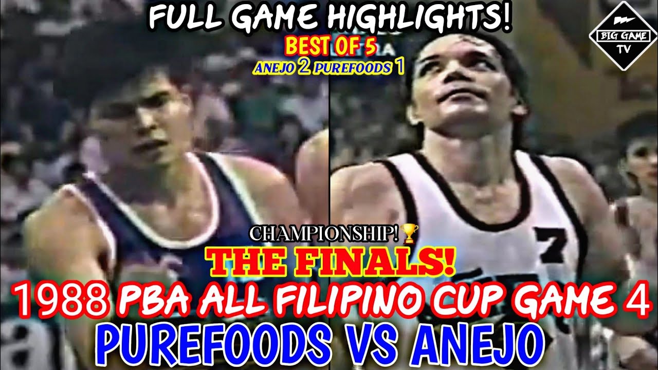 ANEJO vs PUREFOODS CHAMPIONSHIP! l 1988 PBA AFC CUP FINALS GAME 4 l Full Game Highlights! 09.13.1988