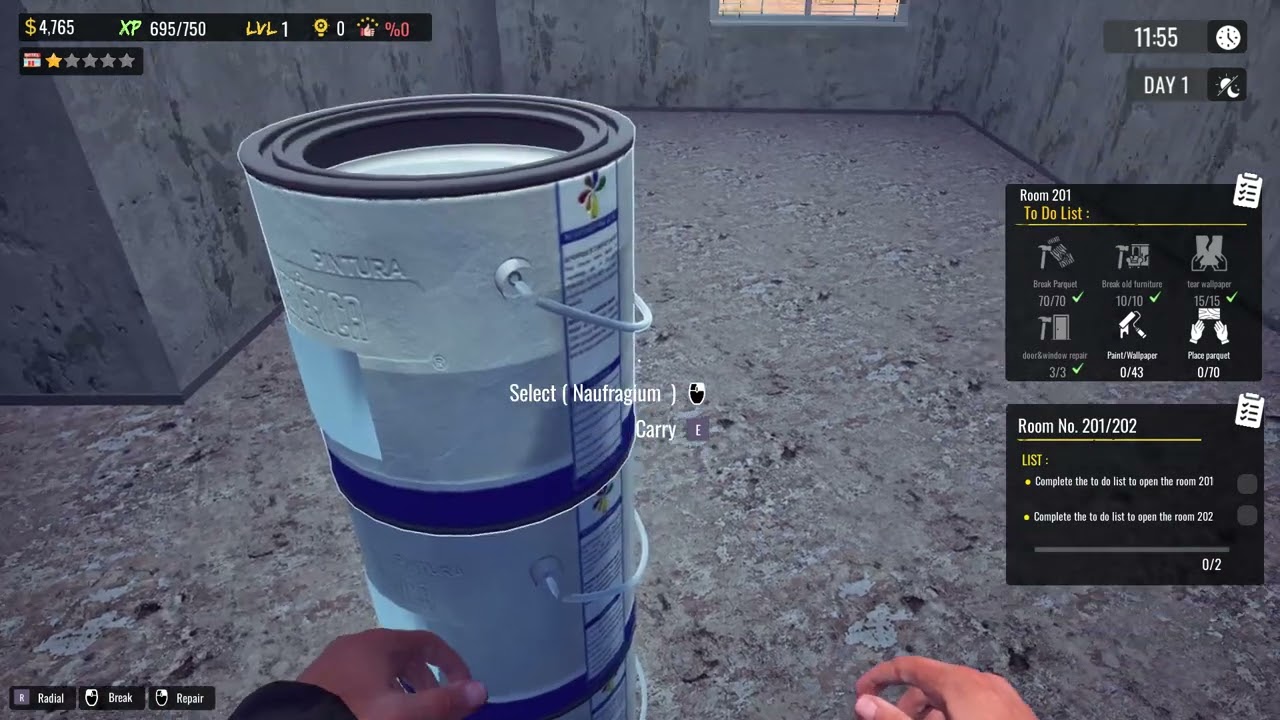 Sunset Motel Demo Ep #1   Renovating Room 201