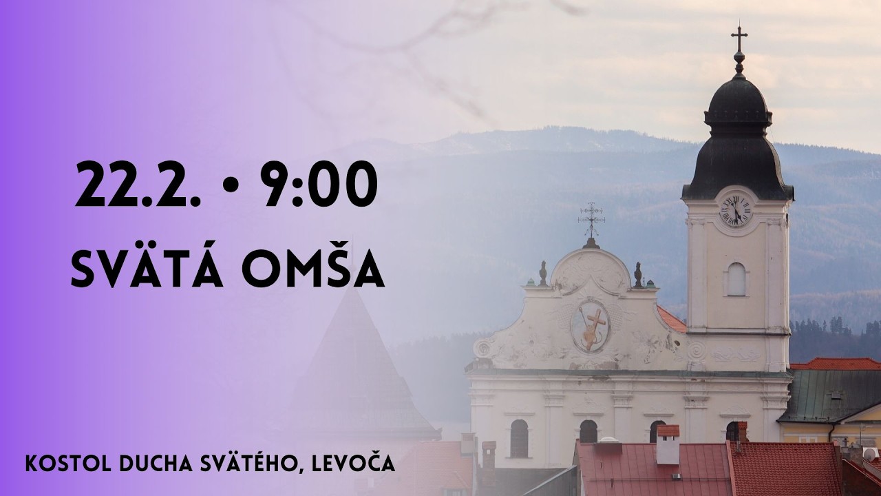 NAŽIVO 1. pôstna nedeľa 𐄁 Svätá omša 𐄁 22.2.2026 𐄁 9:00 𐄁 Levoča 𐄁 MINORITI