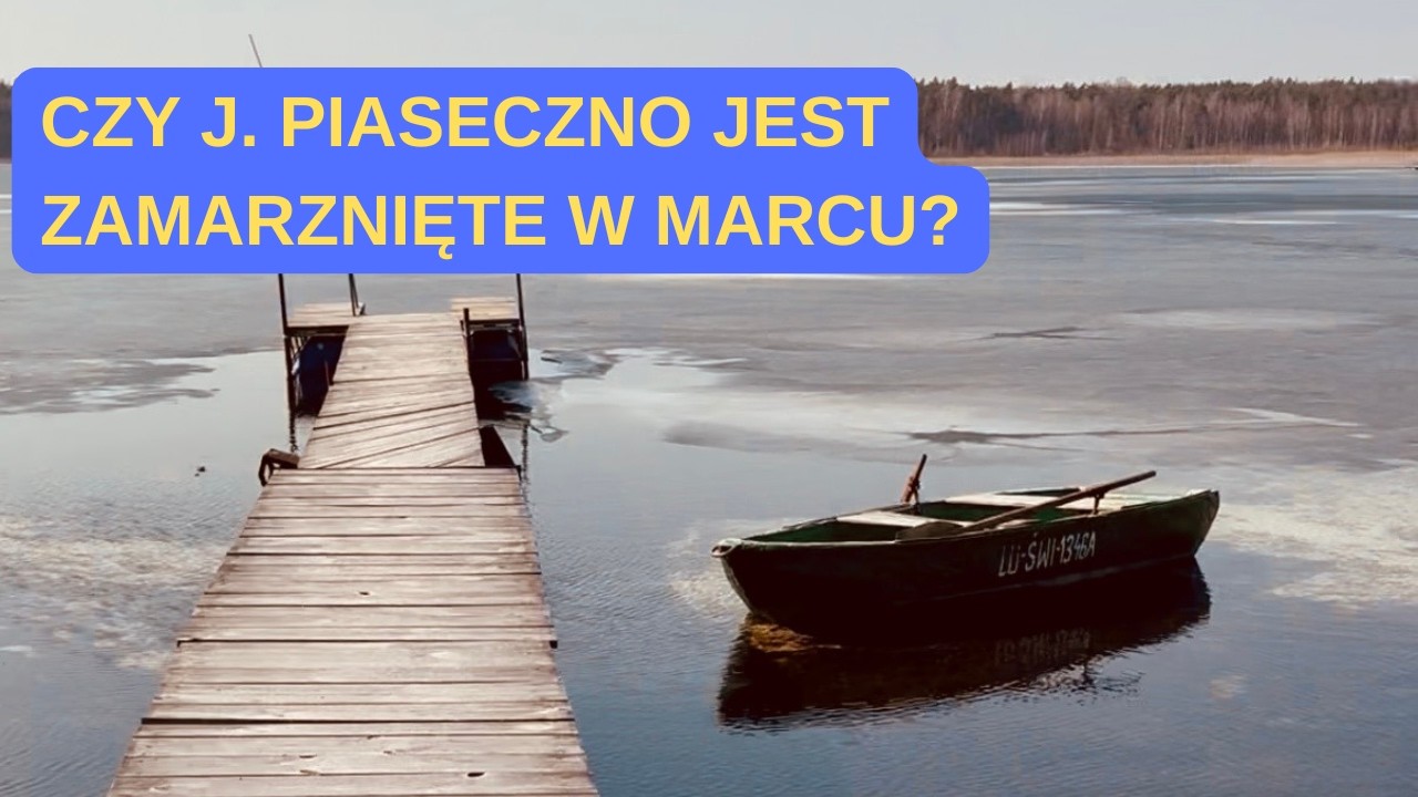 Jezioro Piaseczno &ndash; rekonesans miejsc nurkowych | l&oacute;d na jeziorze | 11.03.2026