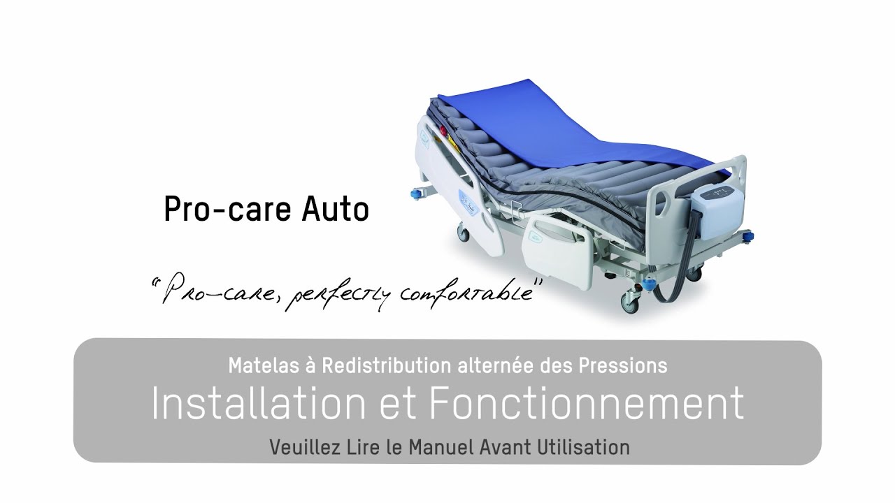 (FR) Pro-care Auto Installation et Fonctionnement | Prévention des escarres