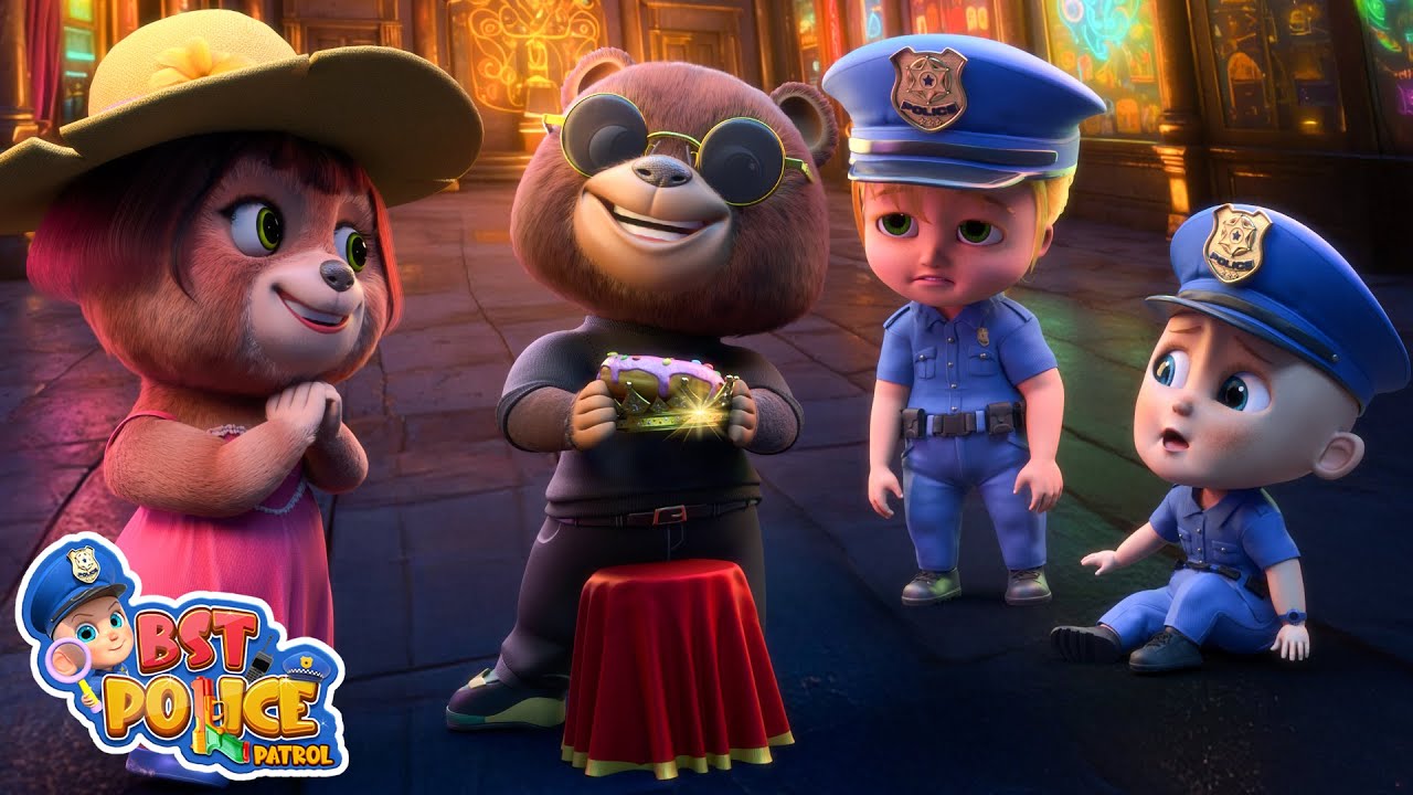 Museum Mayhem | Police Chase | Cartoon animation for kids | BST Police Patrol