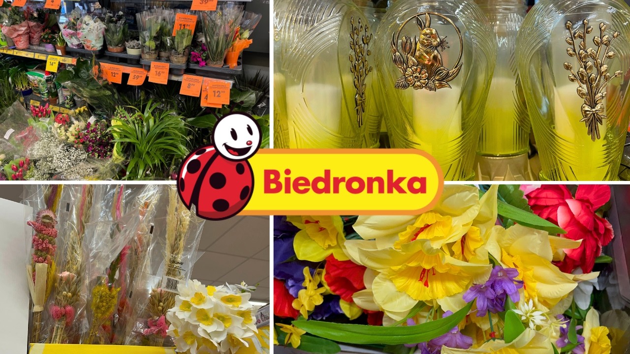 Przegląd roślin w Biedronce🌿Wielkanoc w Biedronce🐣Przeceny zniczy/Bukiety sztucznych kwiatów🏵️