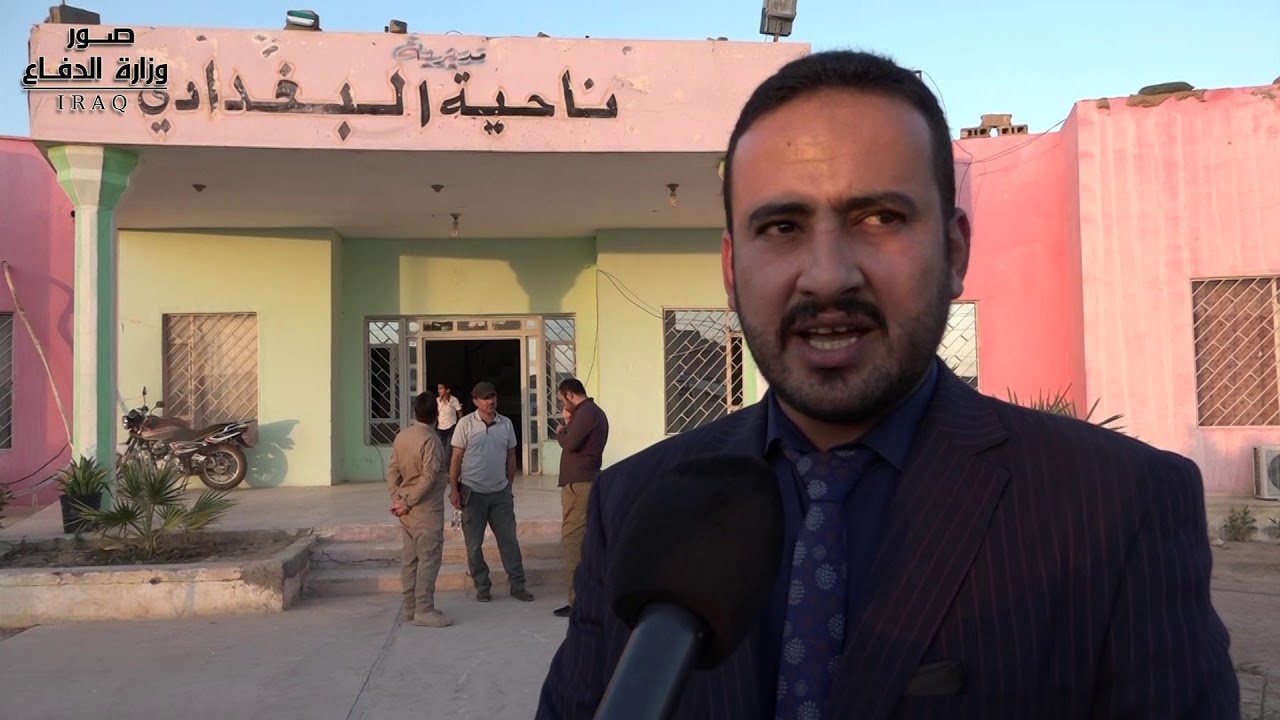 اعلام وزارة الدفاع يتجول في ناحية البغدادي التابعة لقضاء حديثة في محافظة الانبار