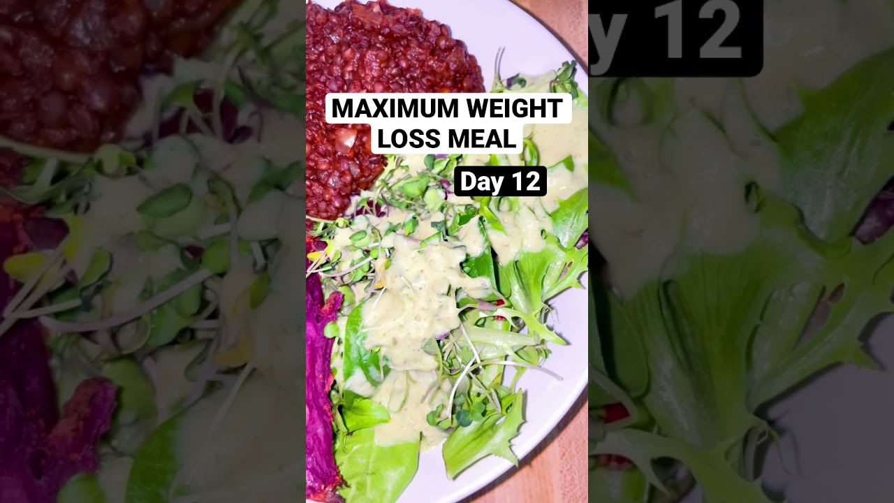 Easy Maximum Weight Loss Meal | Starch Solution | Plant Based Weight Loss | Day 12