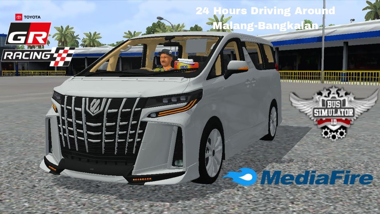 MOD BUSSID Toyota Alphard Hybrid 2021 Supir Gray Color 24 Hours Driving Around Malang - Bangkalan 🏁🌉