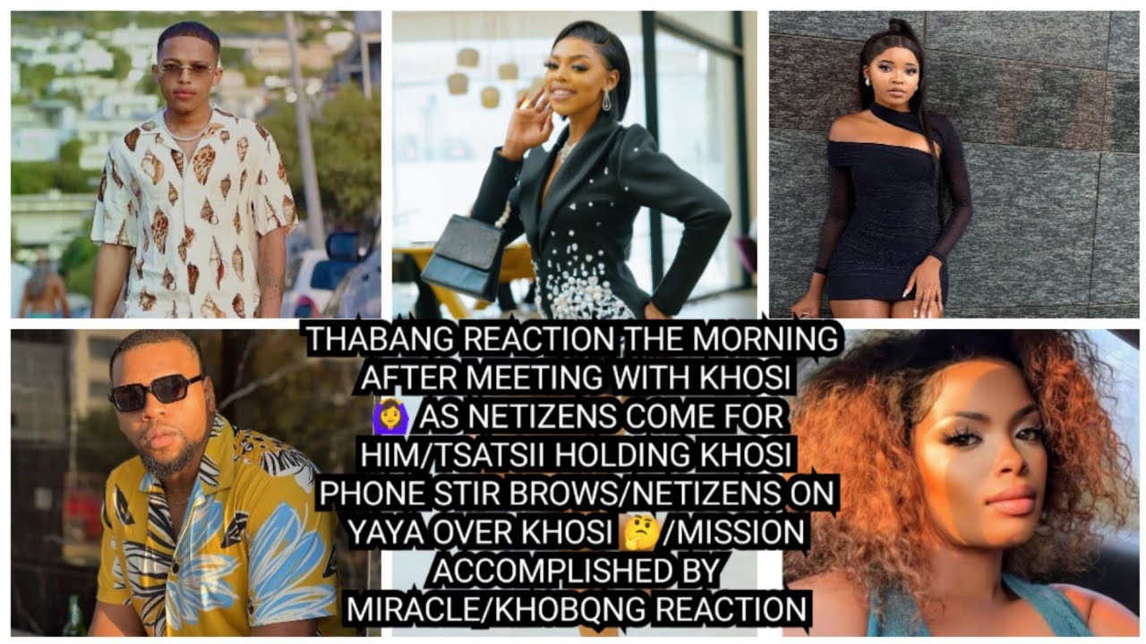 THABANG REACTION THE MORNING AFTER MEETING WITH KHOSI/TSATSII HOLDING KHOSI PHONE STIR BROWS
