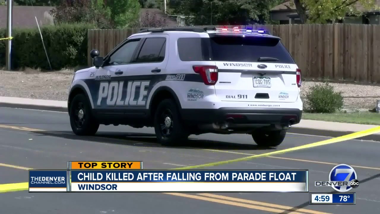 Boy dies after he was hit by float at Windsor Labor Day parade