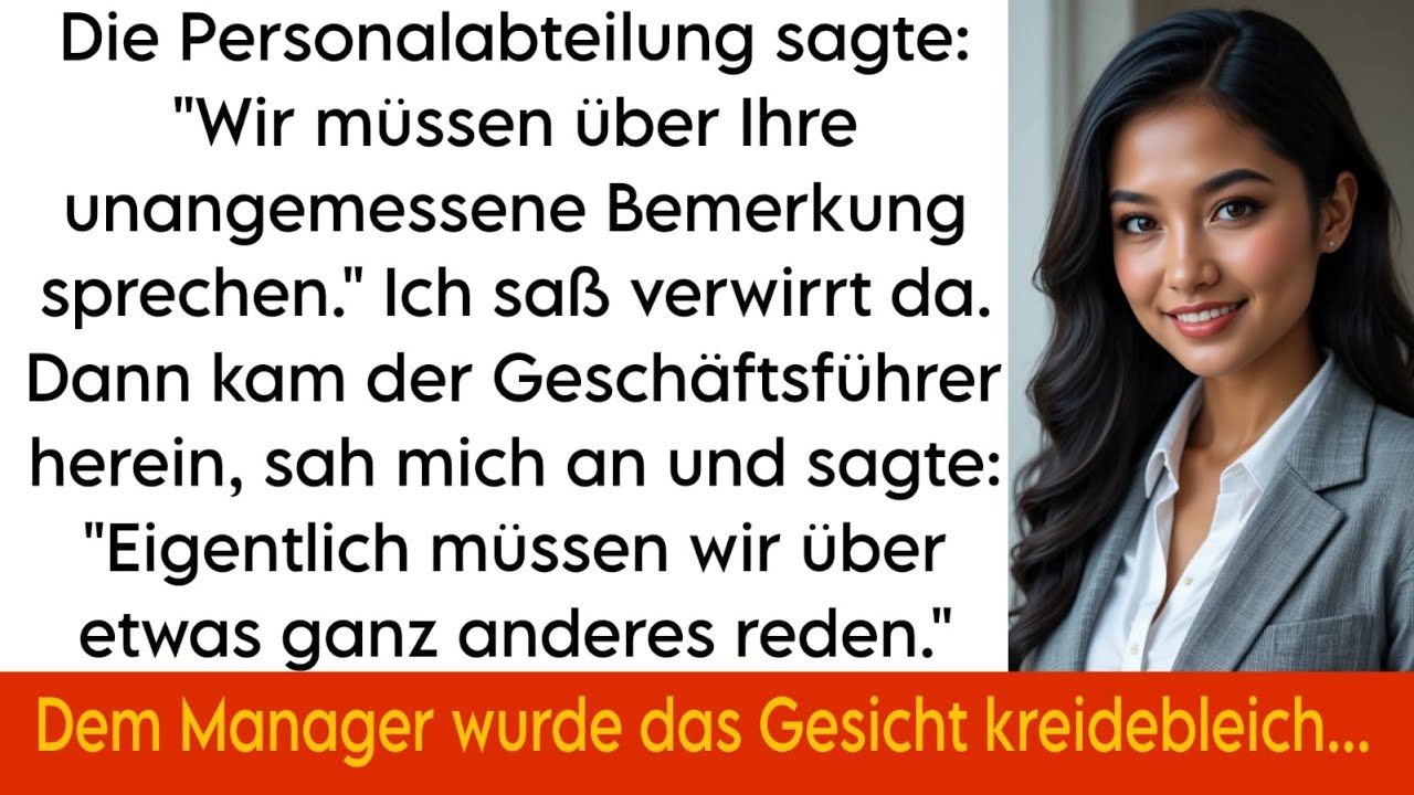 „Nach einer Bemerkung rief mich mein Chef zur HR – dann betrat der CEO den Raum…“