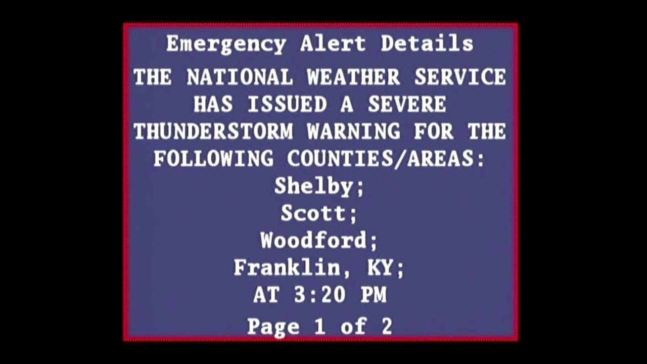 The Weather Channel - EAS and Frankfort, KY HD Local Forecast - 10/7/2014 3:22-3:28pm