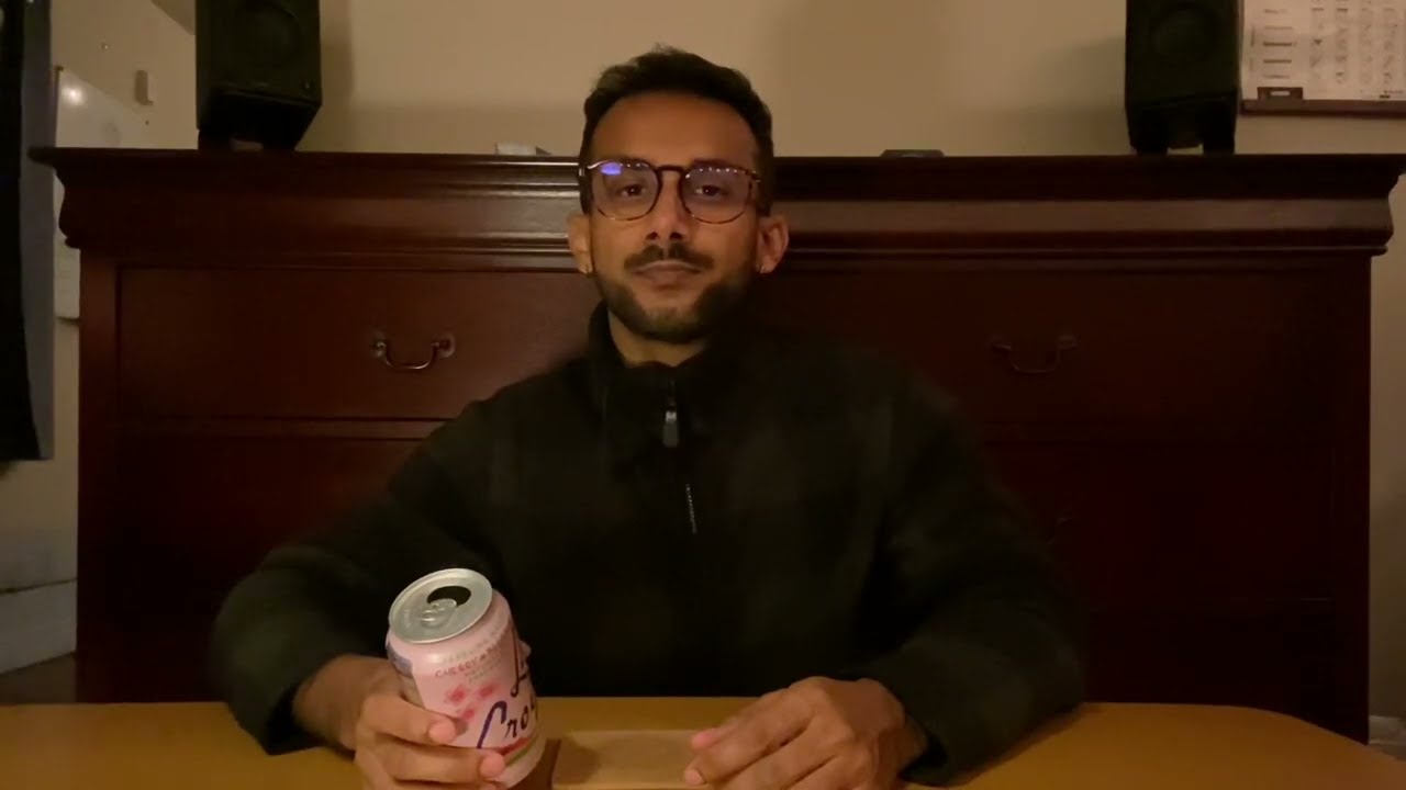 ASMR — drinking a can of sparkling water (no talking…almost)
