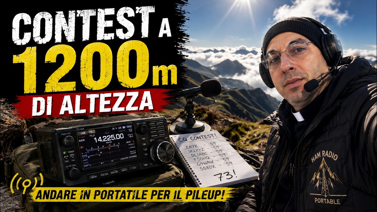 Pile-up in portatile?! 😱 Contest VHF/UHF dai Colli di San Fermo – la nostra avventura