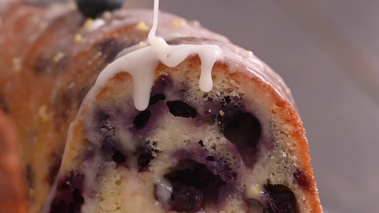World's Best Lemon Blueberry Bundt Cake