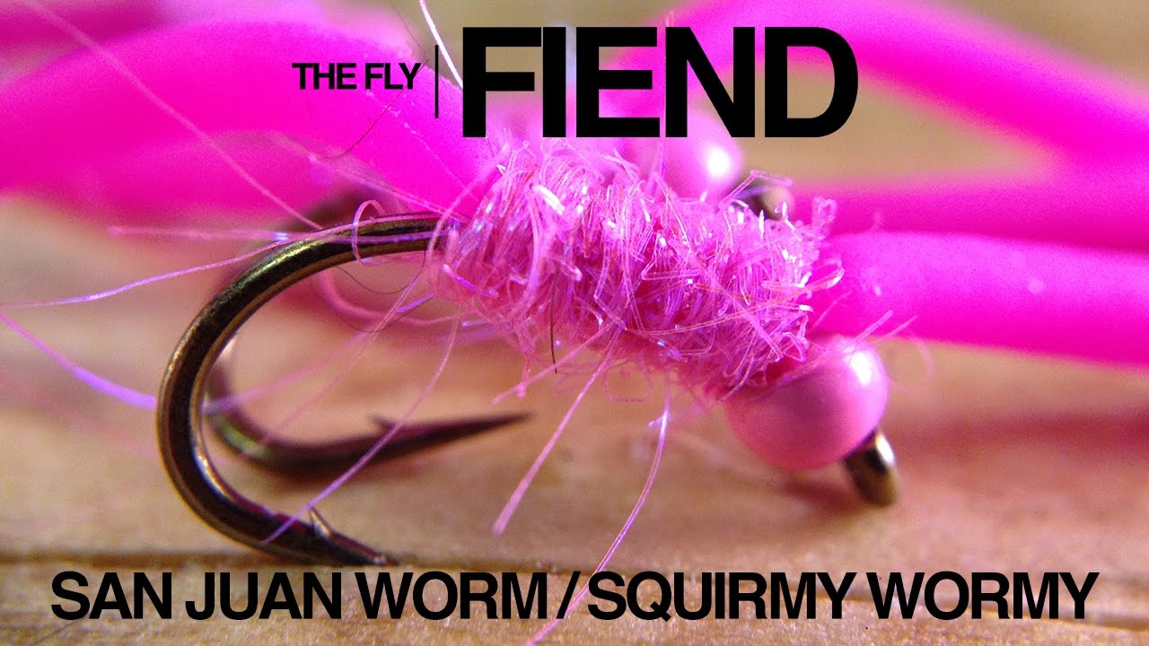 Учебное пособие по вязанию мушек Squirmy Wormy / San Juan Worm | The Fly Fiend.