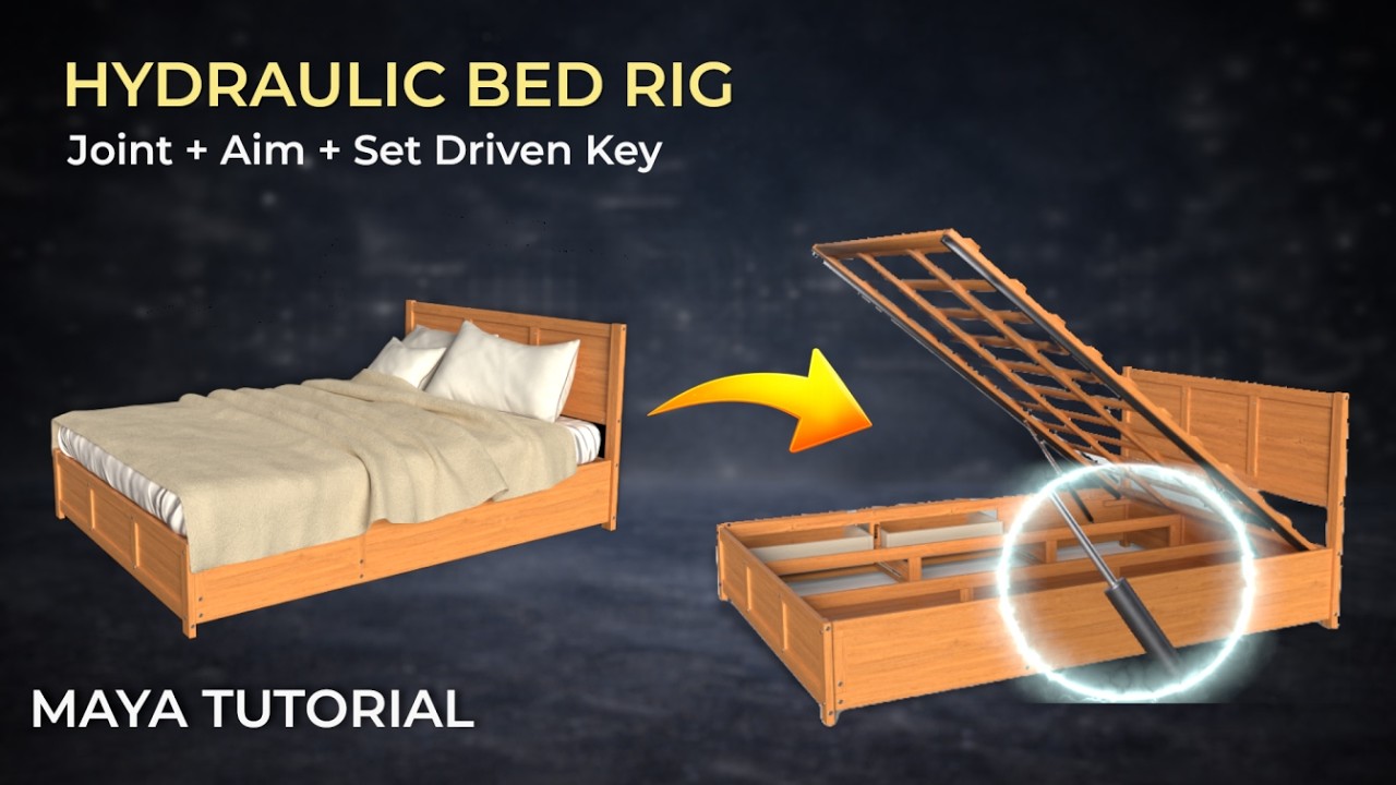 Hydraulic Bed Rig Tutorial in Maya (Step-by-Step Guide)