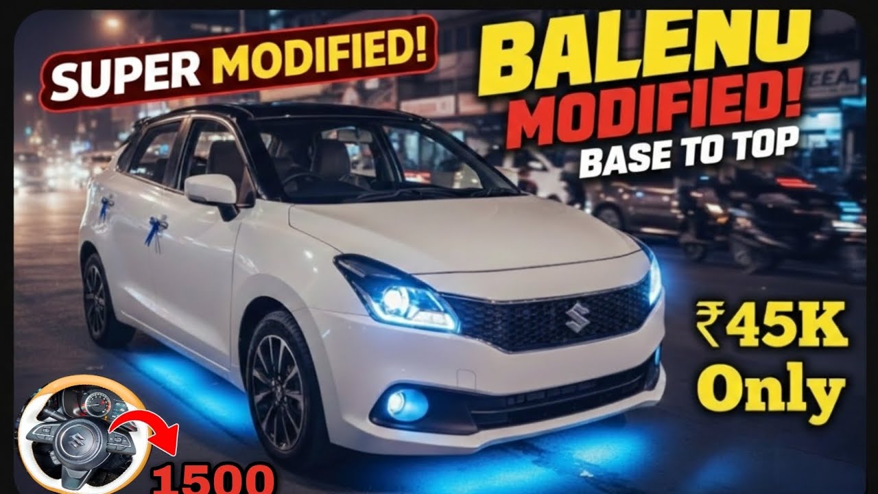 BALENO MODIFIED SIGMA TO ALPHA PLUS✅BALENO ACCESSORIES✅ BALENO MODIFIED BASE TO TOP✅#baleno #maruti 